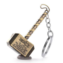 Load image into Gallery viewer, Vintage Thor Hammer Keychains necklace
